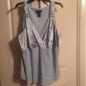 Lane Bryant Sleeveless Teal Blue Blouse Sz 22/24